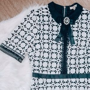 Black & White Crochet Dress